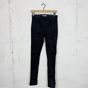 Madewell 10” High Rise Skinny Wax Coated Denim Jeans Size 27